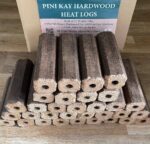 27kgs Box Of 32 PINI KAY OAK Heat Logs Delivered To Your Door