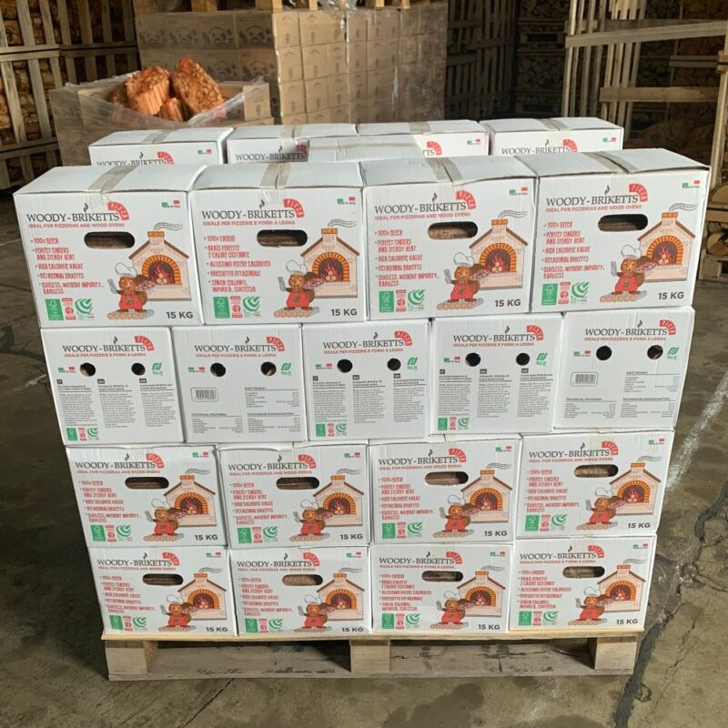 56 Boxes Woody BEECH Briquettes For Pizza Ovens Log Stoves