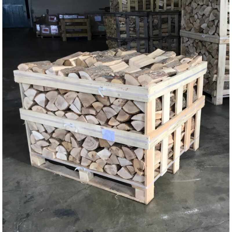 Kiln Dried ASH Logs Half Crate & 24 Pini Kay Heat Logs