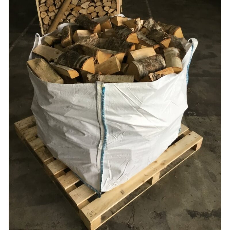 Kiln Dried BIRCH Logs BULK Bag Full Of Low Moisture Logs