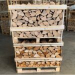 Kiln Dried Half ASH Crate & Half MIXED Hardwood Crate Stack