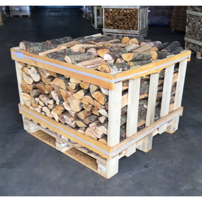 Kiln Dried Half ASH Crate & Half MIXED Hardwood Crate Stack