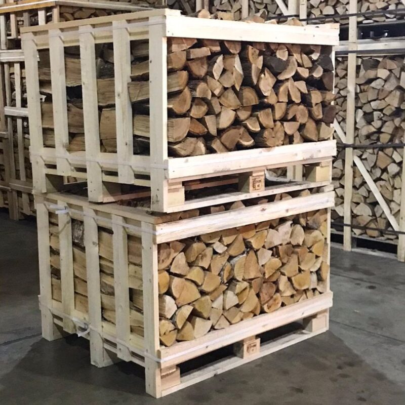 Kiln Dried Half OAK Crate & Half BIRCH Crate Stack