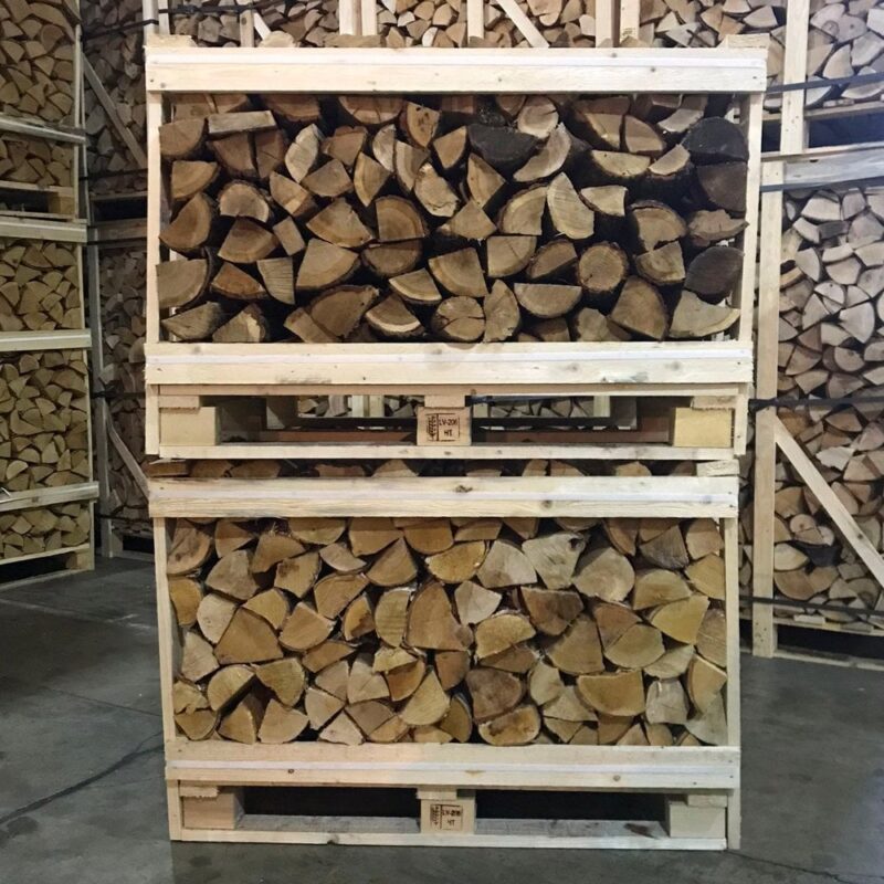 Kiln Dried Half OAK Crate & Half BIRCH Crate Stack