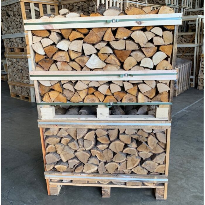 Kiln Dried Half OAK Crate & Half MIXED Hardwood Crate Stack