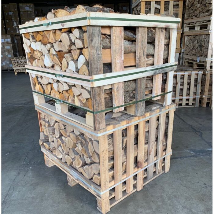 Kiln Dried Half OAK Crate & Half MIXED Hardwood Crate Stack