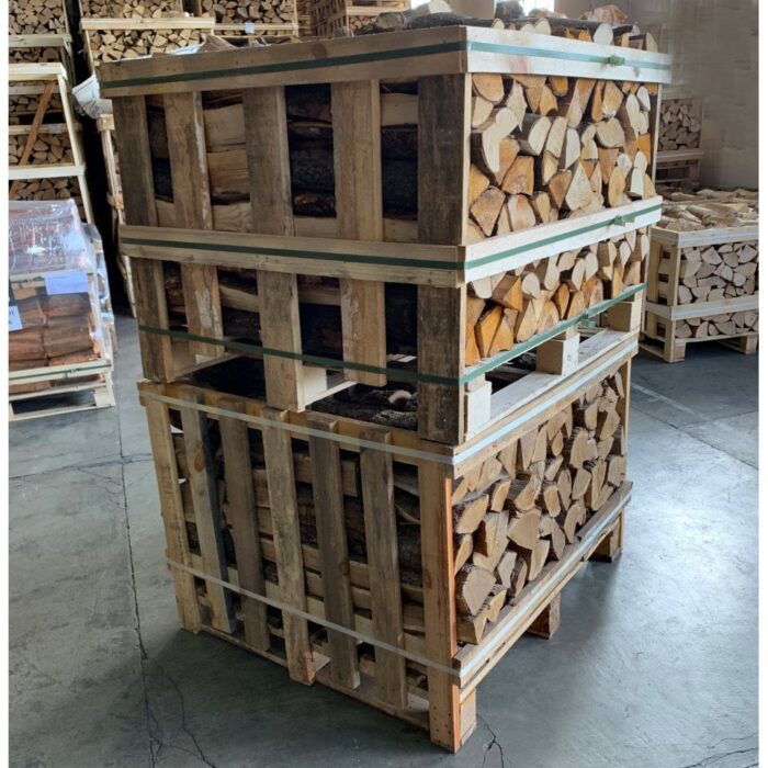 Kiln Dried Half OAK Crate & Half MIXED Hardwood Crate Stack