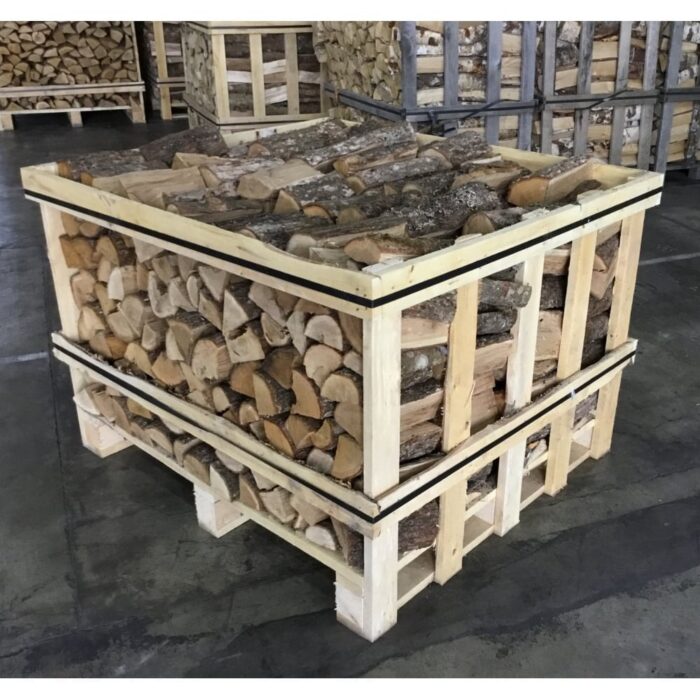 Kiln Dried Half OAK Crate & Half MIXED Hardwood Crate Stack