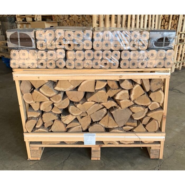 Kiln Dried OAK Logs Half Crate & 24 Pini Kay Heat Logs